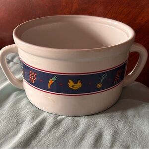 Vintage FTD Ceramic‎ Soup Bowl with Handles